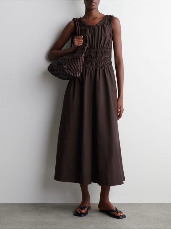 COS Pants - COS shirred cotton jumpsuit